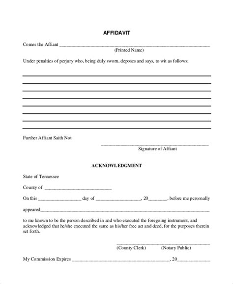 Here is preview of a free sample affidavit form created as pdf form download link for this sample affidavit form 22. FREE 10+ Sample Blank Affidavit Forms in PDF | MS Word | Excel