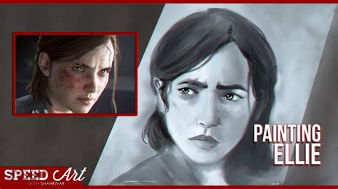 Painting Ellie From The Last Of Us Part Ii Speed Art Youtube