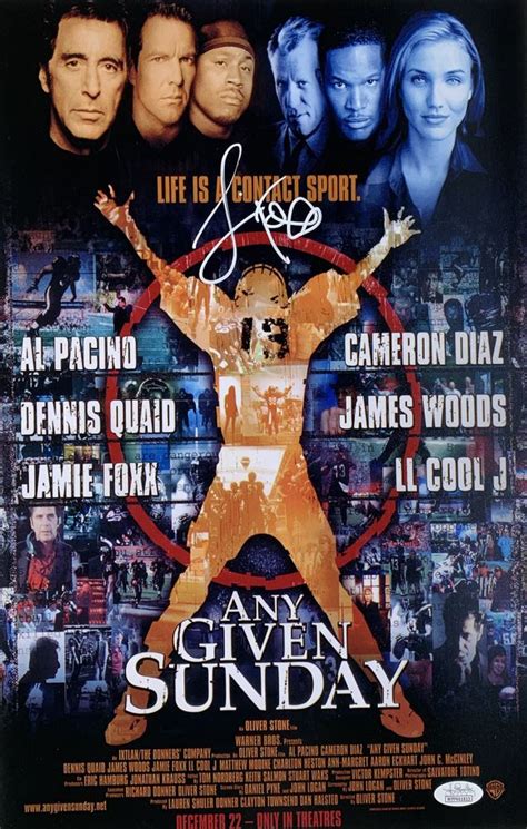 What's your favorite d'amato quote? Jamie Foxx Signed "Any Given Sunday" 11x17 Movie Poster ...