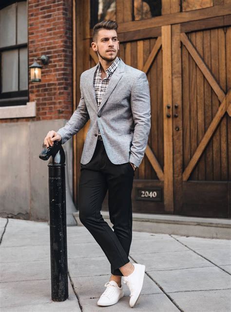 10 Sleek Grey Blazer And Black Pants Outfits For Men Suits Expert