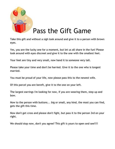 Pass The T Game 2pdf Housewarming Party Games Home Party Games Housewarming Games