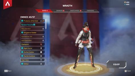 Apex Legends All Legendary Wraith Skins Ranked Worst To Best High