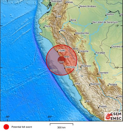 EMSC On Twitter Earthquake Sismo Possibly Felt 7 Sec Ago In Peru