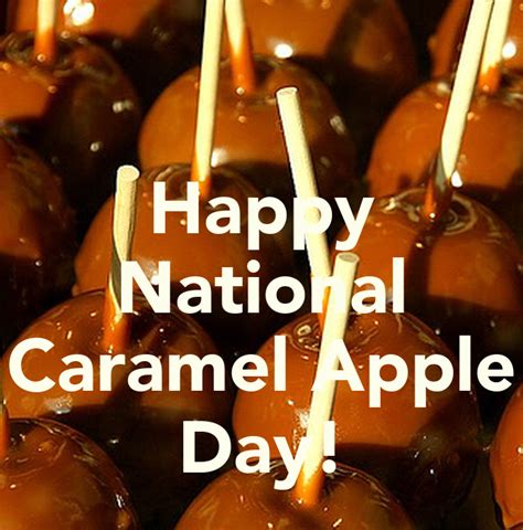 Happy National Caramel Apple Day Poster Darren Durman Keep Calm O