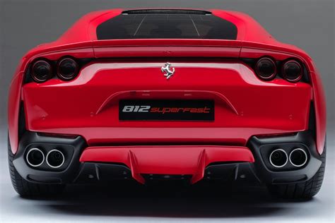 Ferrari 812 Superfast Rear End Red Poster Etsy