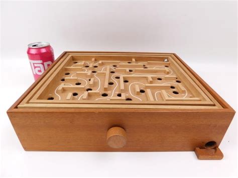 Vintage Wooden Labyrinth Marble Maze Game Apr 27 2020 Denotter