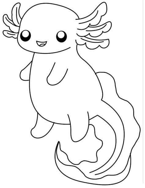 Axolotl Coloring Pages Free Printable Coloring Pages For Kids