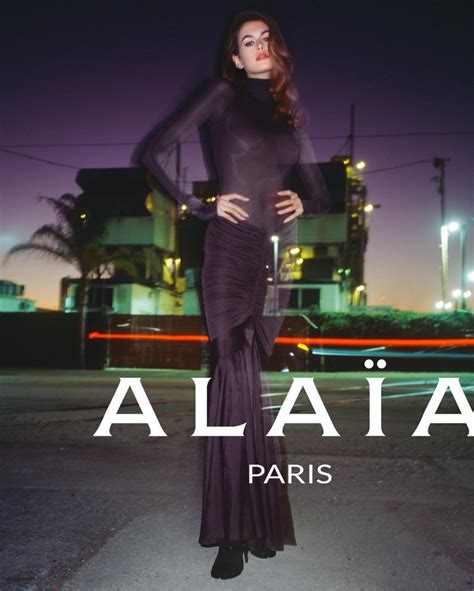 Kaia Gerber Alaia Spring 2023 Campaign Dress