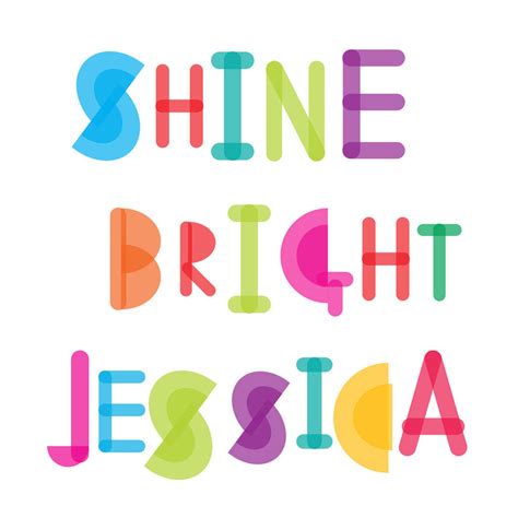 Personalised Shine Bright Name Print By Mondaland