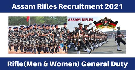 Assam Rifles Recruitment Apply Online For Rifleman