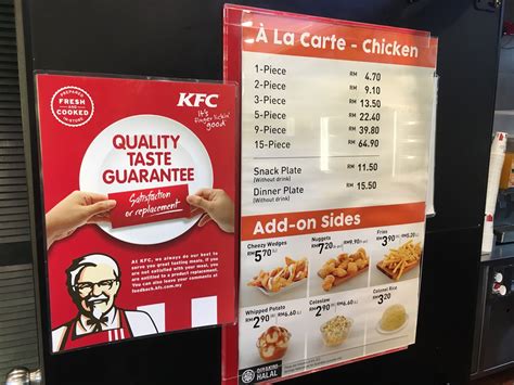 Kfc menu and price with photo. KFC Breakfast Increased Price Again! - 2msia.com