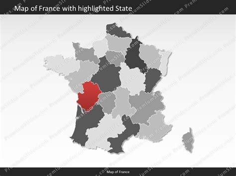 France Map Editable Map Of France For Powerpoint Download Directly