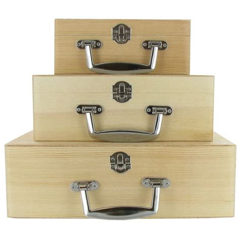 Wood Box With Handle Set Hobby Lobby 662536 Wood Crafts Wood