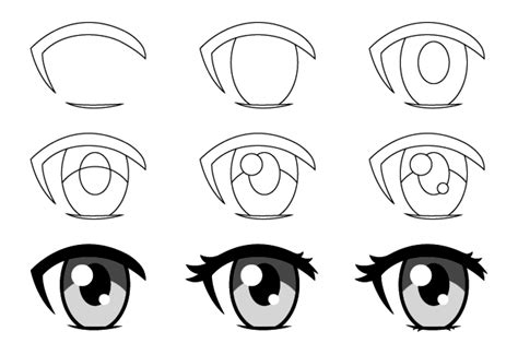 How To Draw Eyes Anime Female Three Quarter View Cartoon Eyes Bodeniwasues