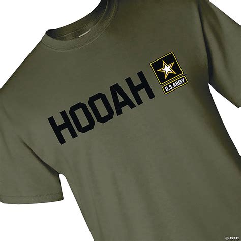 Us Army Hooah Adults T Shirt Oriental Trading