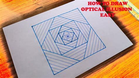 How To Draw Optical Illusion Easy Youtube