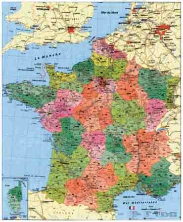 Új funkciót kap a google térkép, segíthet a helyi vállalkozásoknak. Franciaország megyéi és postai irányítószámai falitérkép ...