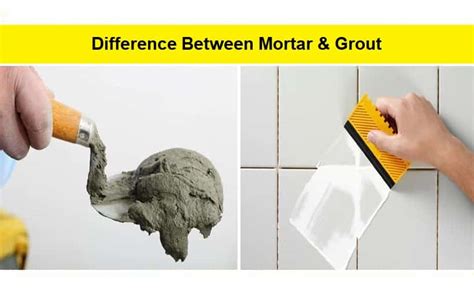 Difference Between Mortar And Grout Mortar Vs Grout