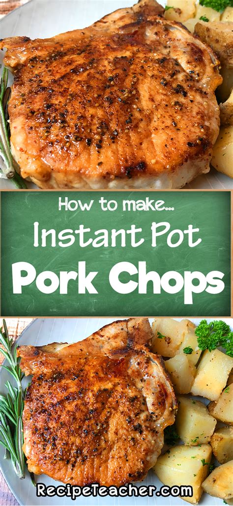 You can even cook them from frozen, without thawing. Instant Pot Pork Chops - RecipeTeacher