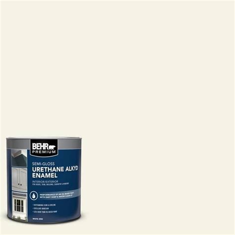 Behr Premium 1 Qt Bwc 04 Beach House Semi Gloss Enamel Urethane Alkyd