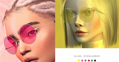Elisa Eyeglasses With Images Sims 4 Sims 4 Cc Sims