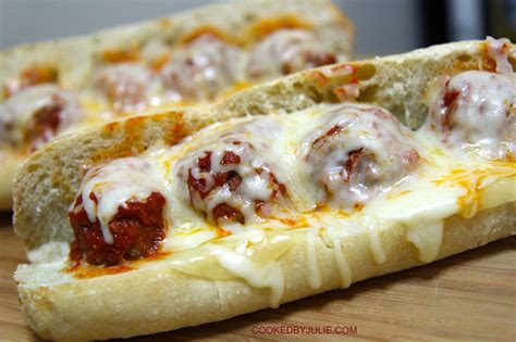 Meatball Parmesan Sandwich Recipe Cooked By Julie