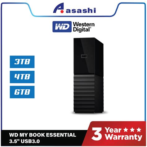 Wd My Book Essential 35 Usb30 Personal Storage Mybook Shopee Malaysia