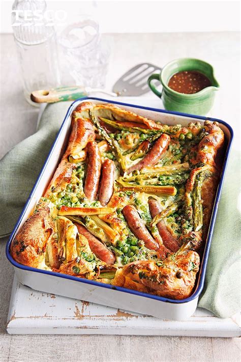 Whether you're planning a romantic meal or casual supper, we have plenty of dinner ideas for two to share with your loved one. Summery toad in the hole | Recipe in 2019 | Food, Sausage ...