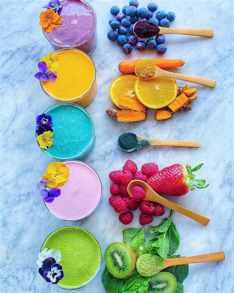 Rainbow Smoothies Whats Your Fav Photo From Miebepaul Foodie