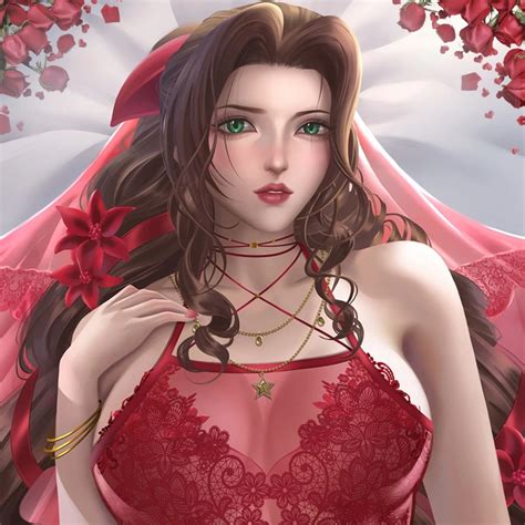 Anime Aerith Gainsborough Final Fantasy Vii Sexy Dakimakura Hugging