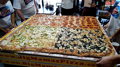 Giant 50 Pound Pizza Challenge For 8 The Big 54 At Big Mamas And Papas Freak Eating Youtube