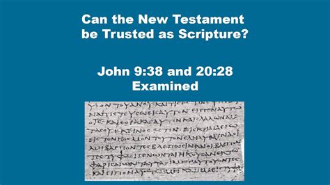 Can The New Testament Be Trusted As Scripture Youtube