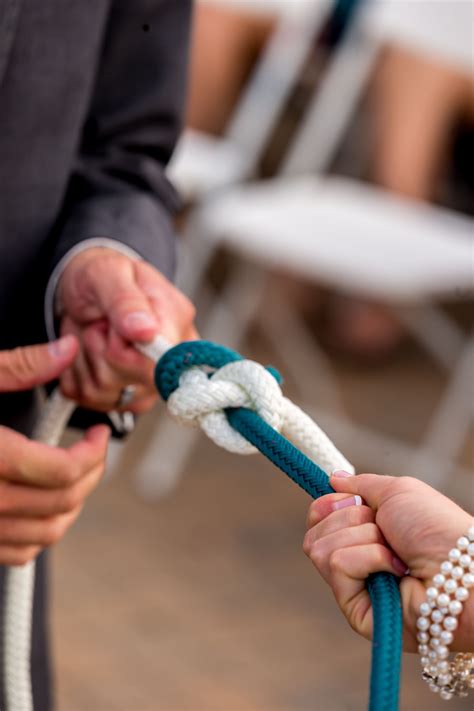 A Nautical Idea For Your Ceremony Tying A True Lovers Knot Infinity