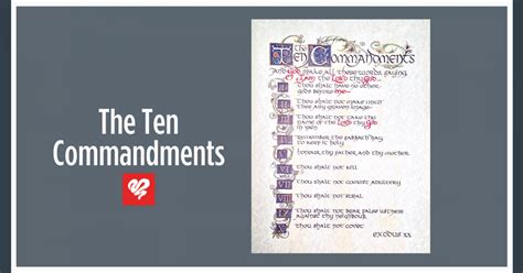 Ten Commandments Calligraphy Print Love Worth Finding Ministries