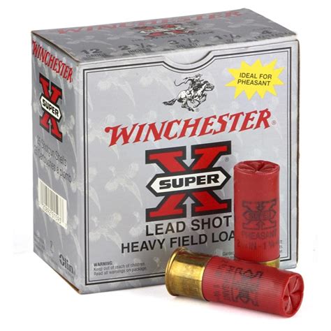 25 rounds winchester super x 12 gauge high brass heavy field loads 167176 12 gauge shells at