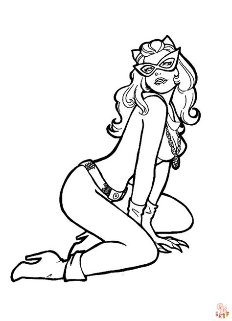 Catwoman Coloring Pages