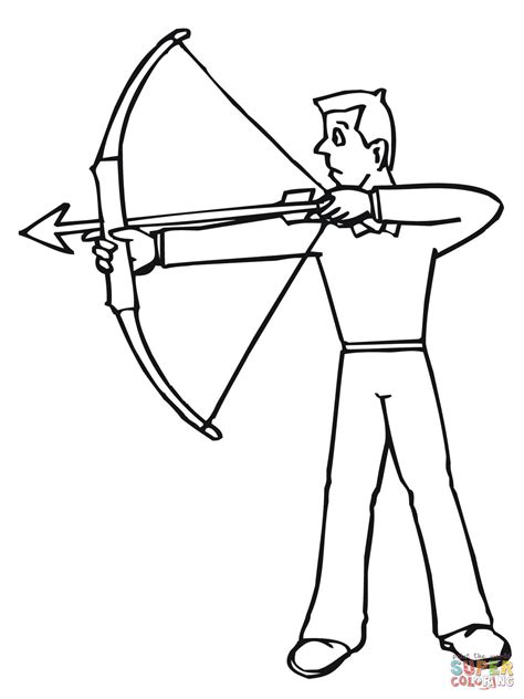 Los kits de arco completo vienen habitualmente, salvo variaciones de. Archer Ready to Shoot coloring page | Free Printable Coloring Pages