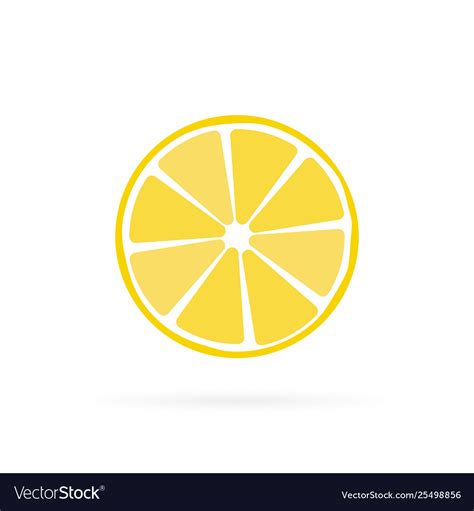 Lemon Fruit Icon Symbol Eps10 Royalty Free Vector Image
