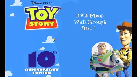 Toy Story 10th Anniversary Edition 2005 Dvd Menu Walkthrough Disc 1