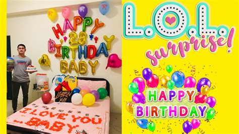 She will be smiling through as she reads your sweet text. BIRTHDAY SURPRISE FOR MY BOYFRIEND 🎂🎉🎊🥳 - YouTube
