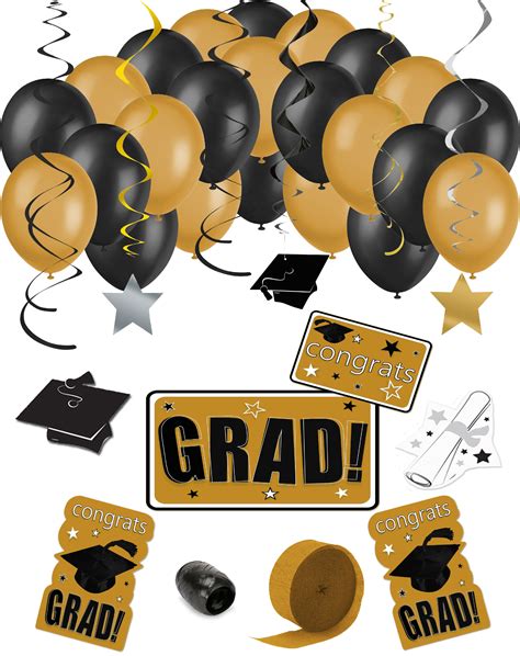 Congrats Grad 38pc Decoration Graduation Pack Match Your School