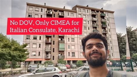 Cimea Requirement For Karachi Consulate Italy Study Visa Updates No