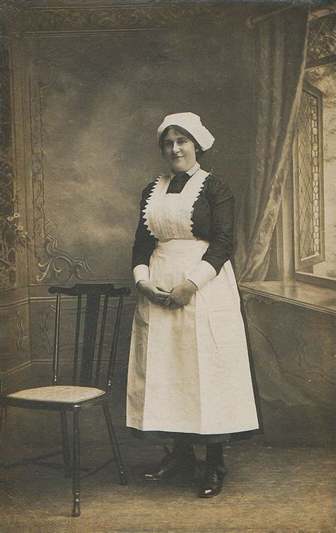 Edwardian Maid Housekeeper Victorian Maid Vintage Portraits Edwardian Era