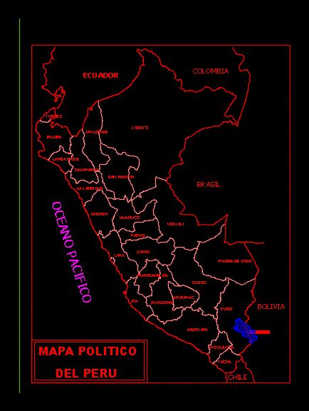 Political Map Of Peru Dwg Block For Autocad Designs Cad