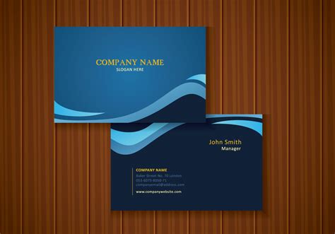 Business cards design with vistaprint: Free Stylish Blue Business Card Design 146467 Vector Art at Vecteezy