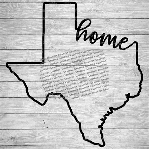 Texas Home Svgeps And Png Files Digital Download Files For Cricut