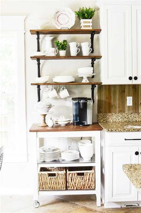 The assembly instructions have you go from the ground up. Ikea Coffee Bar Vintage Neutral Version