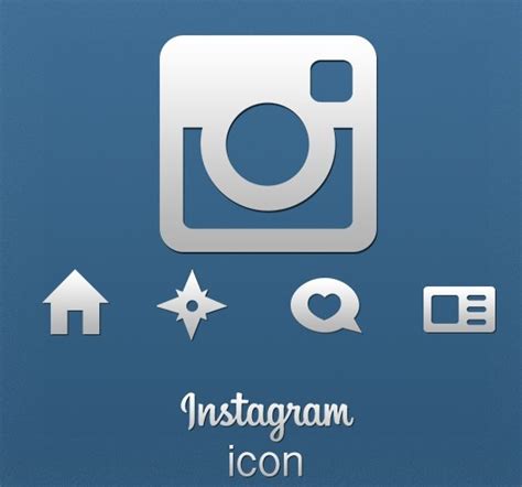 Free Sleek Grey Instagram App Icons Psd Titanui