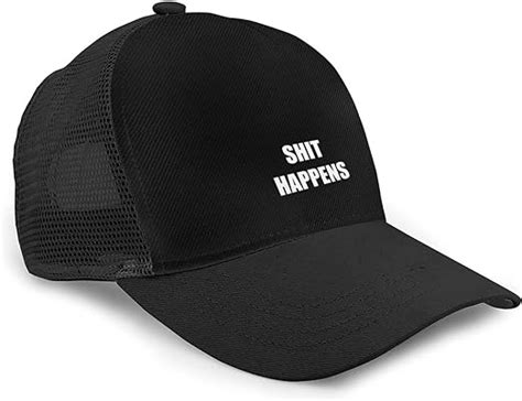 Shit Happens Trucker Hats For Women Men Funny Trendy Sun Protection