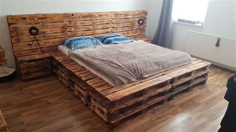 Unique Pallet Bed Etsy Pallet Bed Frames Pallet Bed Frame Diy